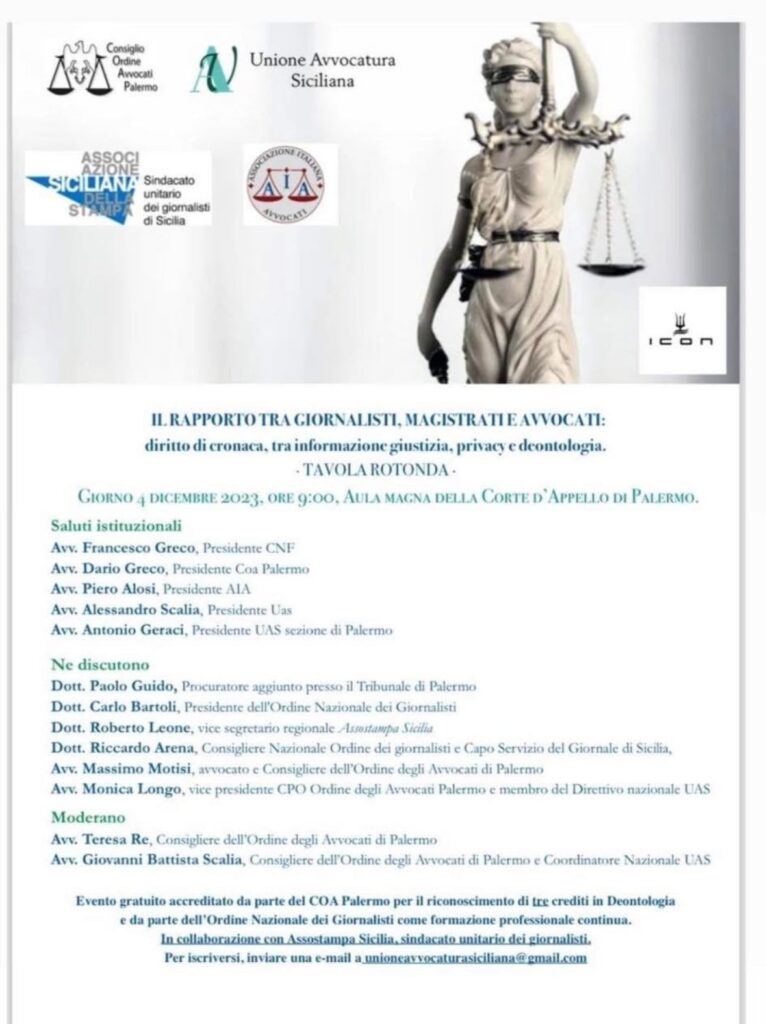 Giornalisti, magistrati e avvocati: il diritto di cronaca tra informazione, giustizia, privacy e deontologia