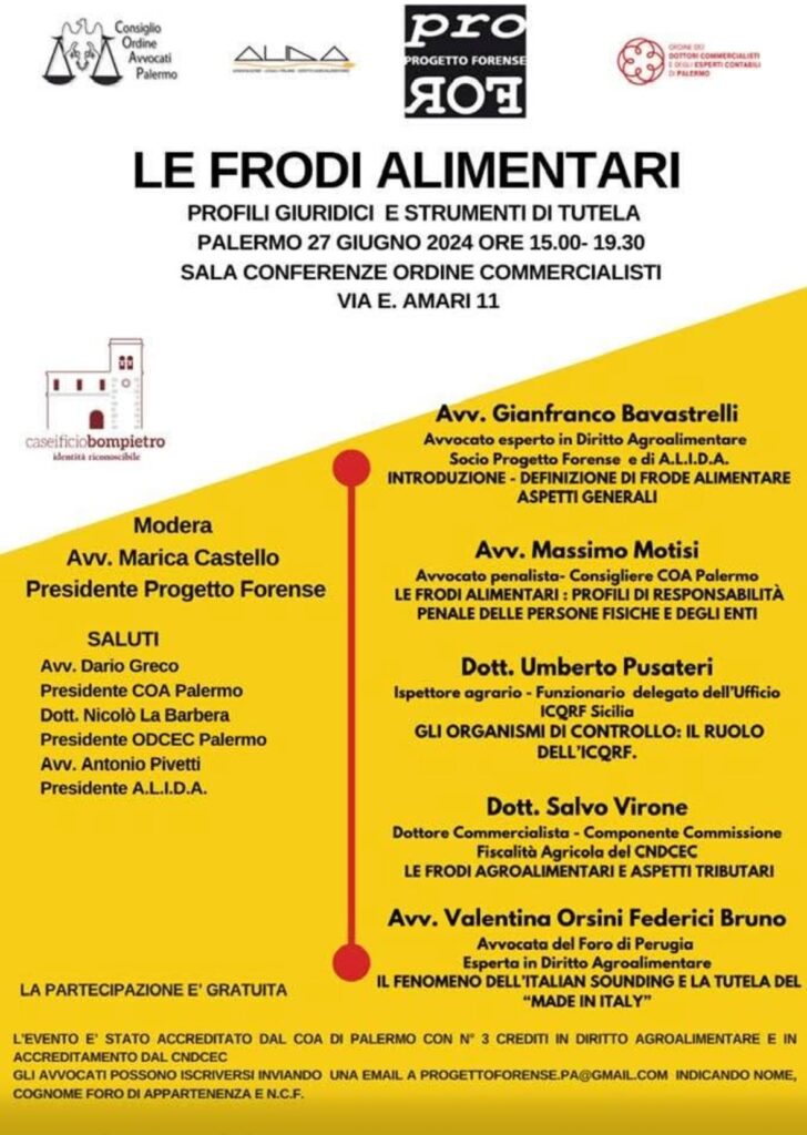 Le frodi alimentari — Profili giuridici e strumenti di tutela